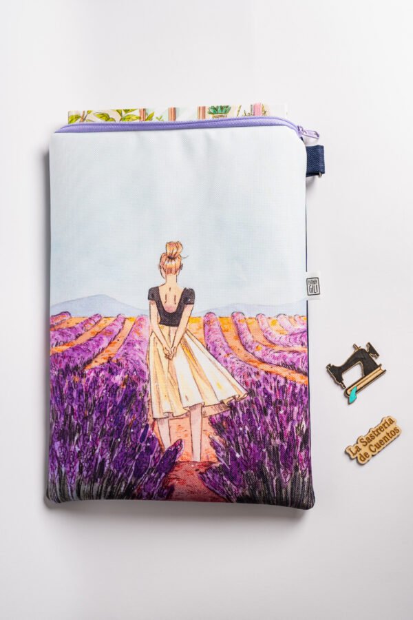 Funda de libro / Tablet "Lavanda" (27 x 18 cm) - Imagen 2