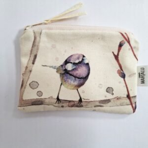 Monedero / Tarjetero Marialu Gili "Pajarito morado"
