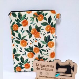 Funda de libro / Tablet "Naranjas" (27 x 18 cm)
