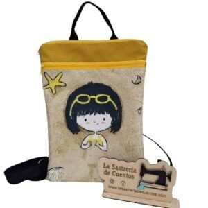 Mochila "niña en la playa"