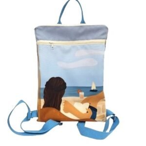 Mochila "Leyendo en la playa"