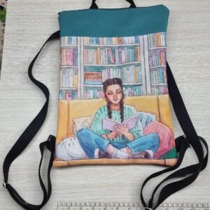 Mochila "Leer en el sofá" con cremallera antirrobo