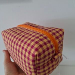 NECESER SQUARE CUADROS VICHY MELOCOTON