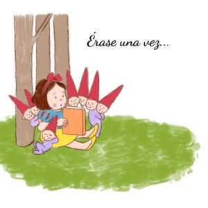 MINILAMINA SOLIDARIA Blancanieves ilustrada por Ana Rodriguez