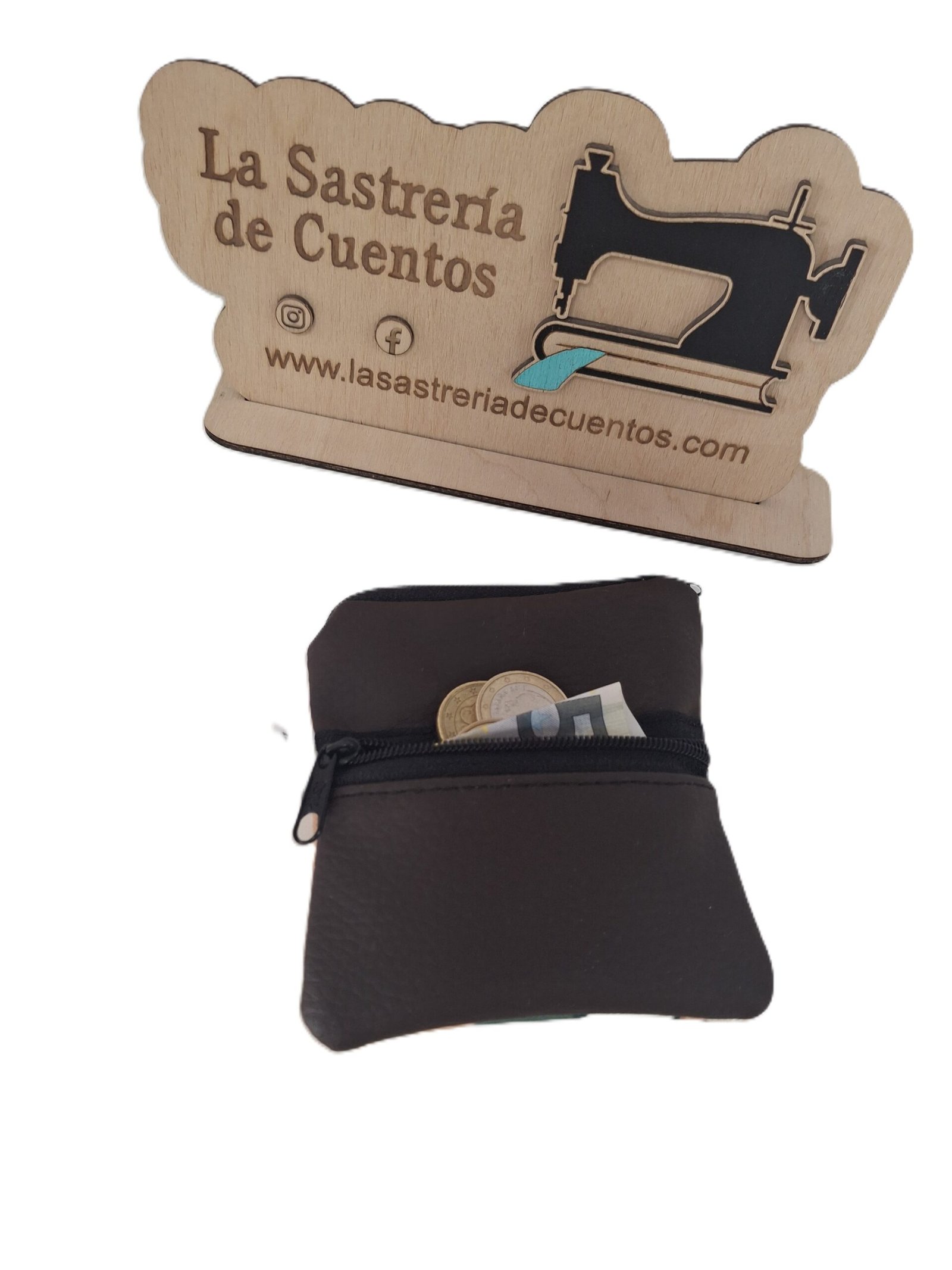 Cartera / Tarjetero de polipiel "Jane Austen" de Laura Guiomar - Imagen 2