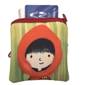 Cartera / Tarjetero de polipiel "Caperucita" de Desiree Arancibia
