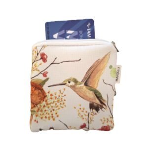 Cartera / Tarjetero de polipiel "Colibrí" de Marialu Gili