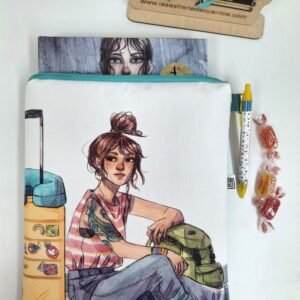 Funda de libro mediana impermeable LA VIAJERA de Esther Gili